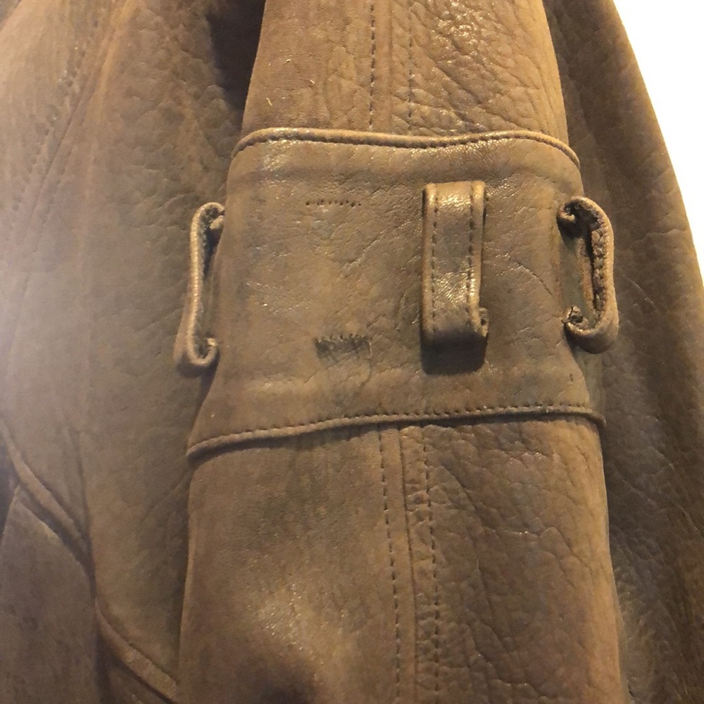 Vintage futuristic Philip Monet pebbled leather bomber jacket size large/XL - Picture 6 of 15